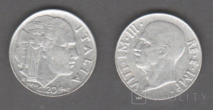 Italy, Italy - 20 Centesimo 1940