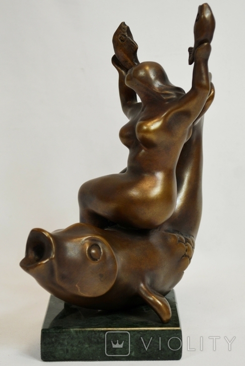 Бронзова скульптура "Русалка". Ініціали автора А.П. 2006 р., фото №3