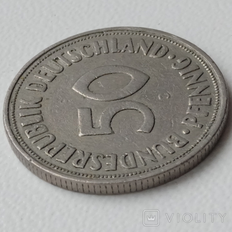 Germany 50 pfennigs J 1950, photo number 4