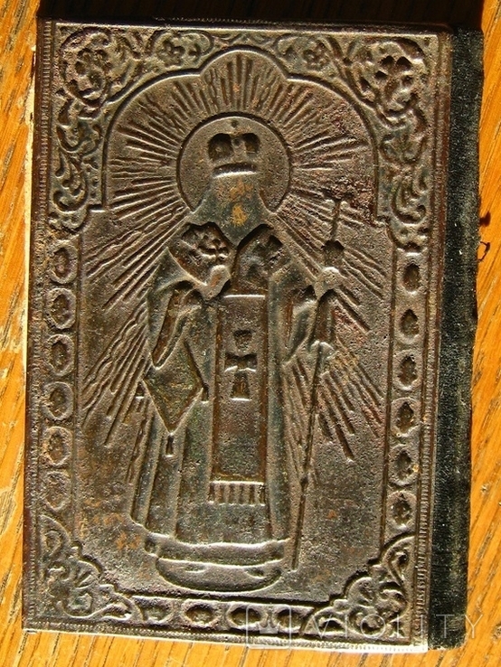 Святой и Православный крест Обложка от Евангелия Металл Киев 1903 Металл, фото №2