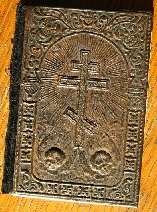 Святой и Православный крест Обложка от Евангелия Металл Киев 1903 Металл, фото №3