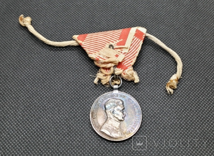 Срібна медаль за хоробрість II ступеня Fortitudini лот 2, фото №2