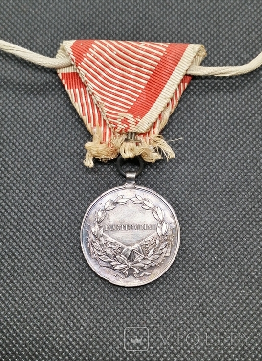 Срібна медаль за хоробрість II ступеня Fortitudini лот 2, фото №6