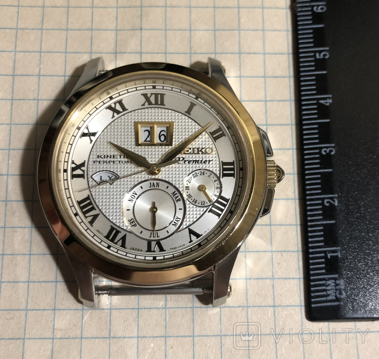 Seiko Premier Kinetic Perpetual SNP042P1, фото №4