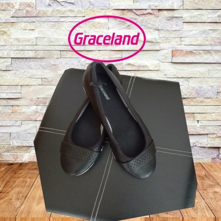 Graceland Красивые женские балетки черные 38, photo number 2