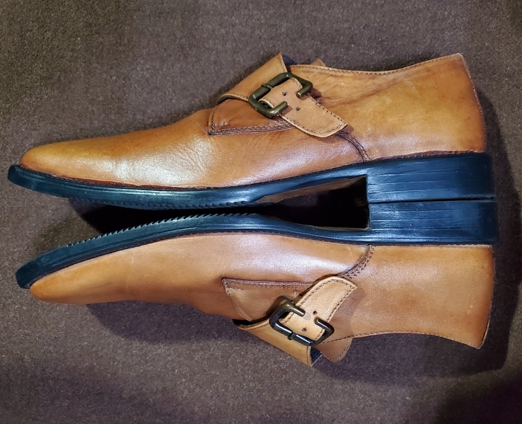 Кожаные туфли - монки, Alberto Torresi ( р 42 ), фото №3
