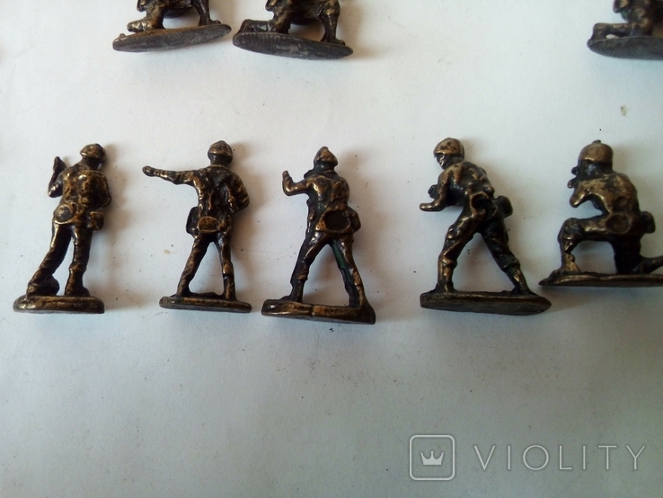 Колекція статуеток американських солдатів з латуні, фото №5