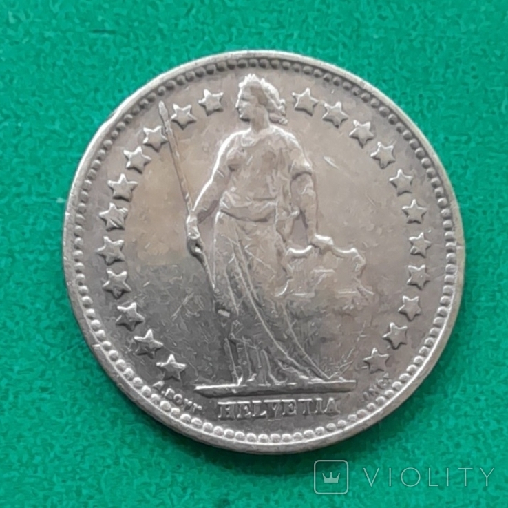 Швейцария 1/2 франка 1920, фото №3