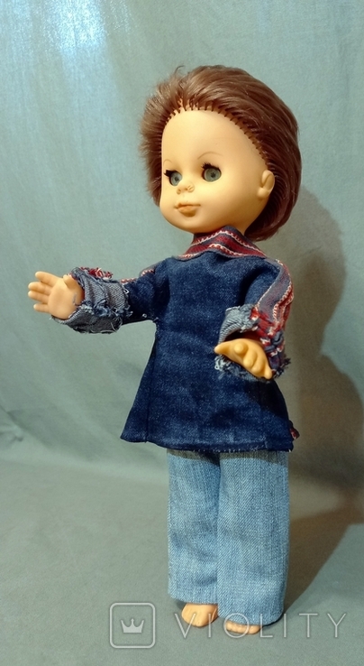 Doll Numbered GDR in Denim Clothing has defects on the Face, photo number 7