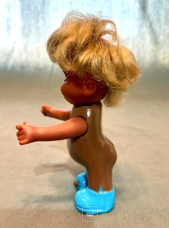 Pups Doll Dark-skinned GDR Hands Head Movable PVC, photo number 4