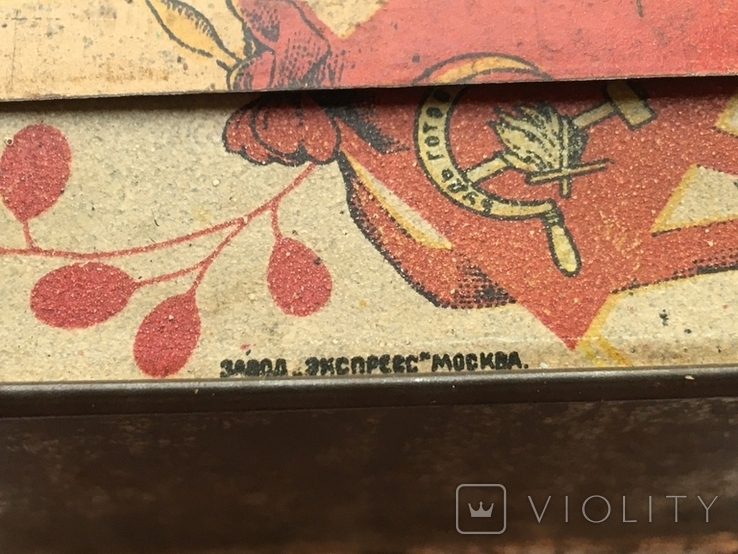 Коробка Пионер для продукции Госфабрики ТЭЖЭ, 1920-30-х см. видео обзор, photo number 7