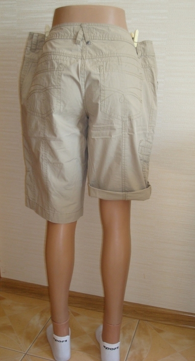 Tom Tailor красивые летние женские шорты цвет мокрого песка 40, photo number 5