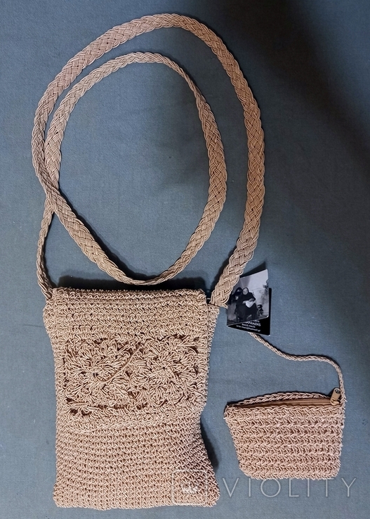 ARIA E.K. MANIADIS Knitted I handmade handbag phytocertificate, photo number 6
