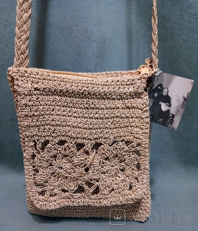 ARIA E.K. MANIADIS Knitted I handmade handbag phytocertificate, photo number 8