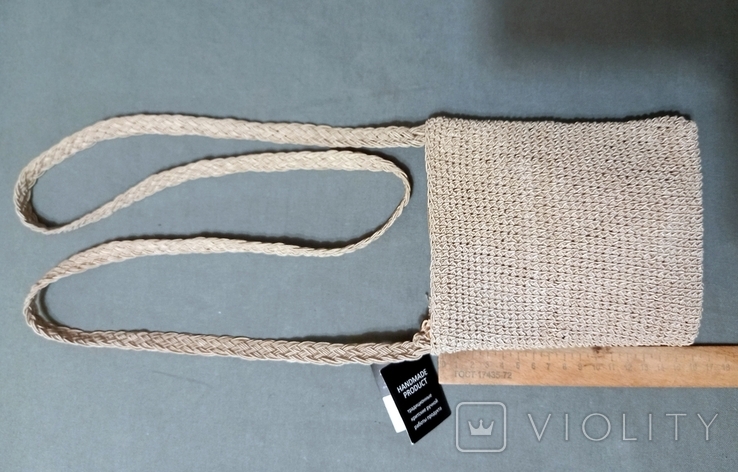 ARIA E.K. MANIADIS Knitted I handmade handbag phytocertificate, photo number 12