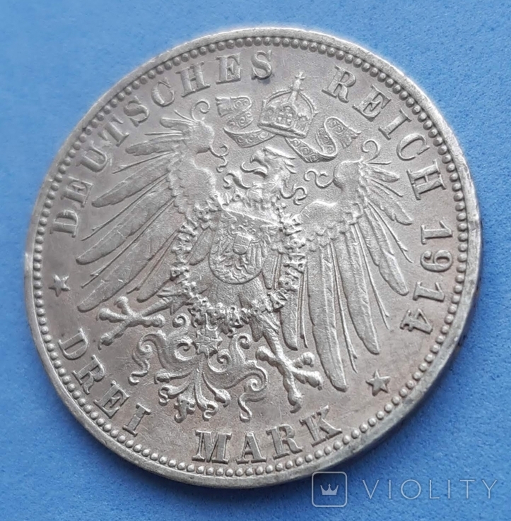 3 марки 1914 Вюрттемберг, фото №7