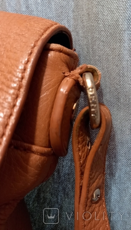 Picard, Germany Signature Genuine Beige Leather Shoulder Bag