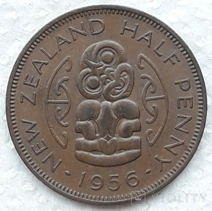 Новая Зеландия 1/2 пенни 1956 год, фото №6