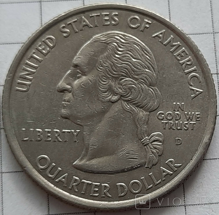 США 1/4 доллара, 2003 Квотер штата Миссури Отметка монетного двора: "D" - Денвер, фото №3