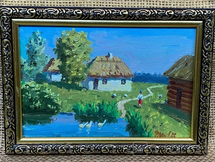 Картина " Українське село", Трубченков Д.О. 2022 г., фото №2