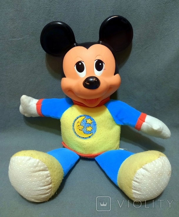 Mickey Mouse Mattel Disney Vinyl Head-Glow When Pressed 1990, photo number 4