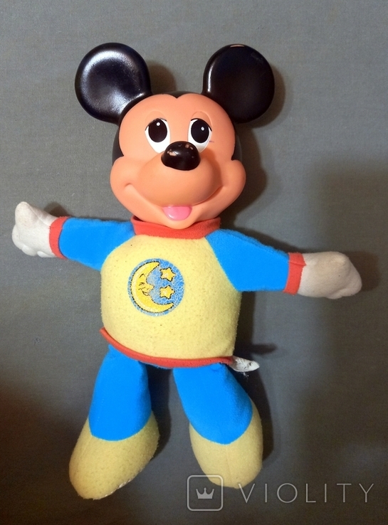 Mickey Mouse Mattel Disney Vinyl Head-Glow When Pressed 1990, photo number 6