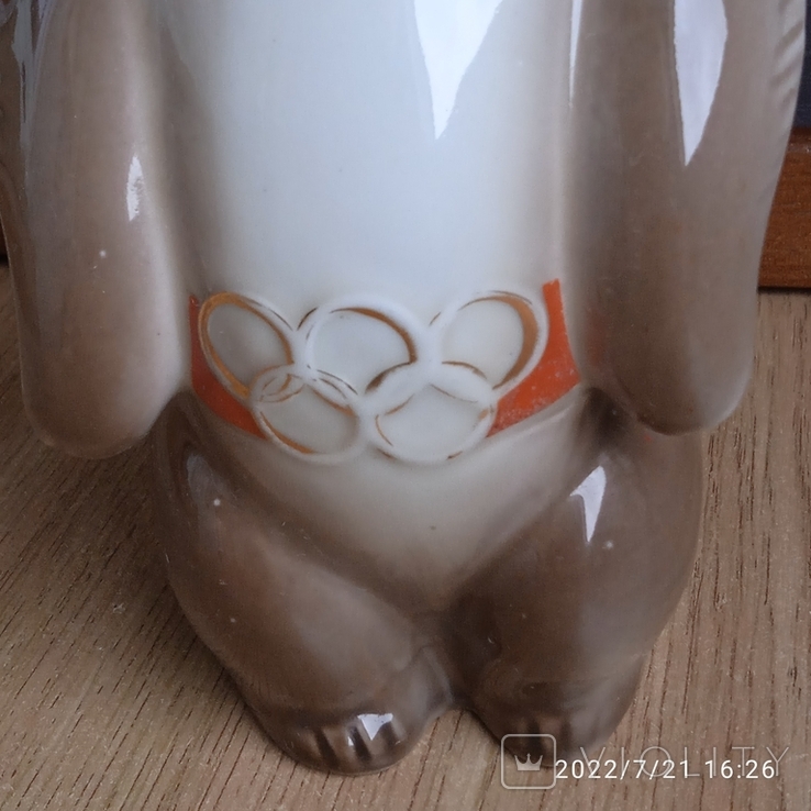 Фарфоровая статуэтка, фигурка Олимпийский мишка , Полтавский фарфоровый завод, photo number 11