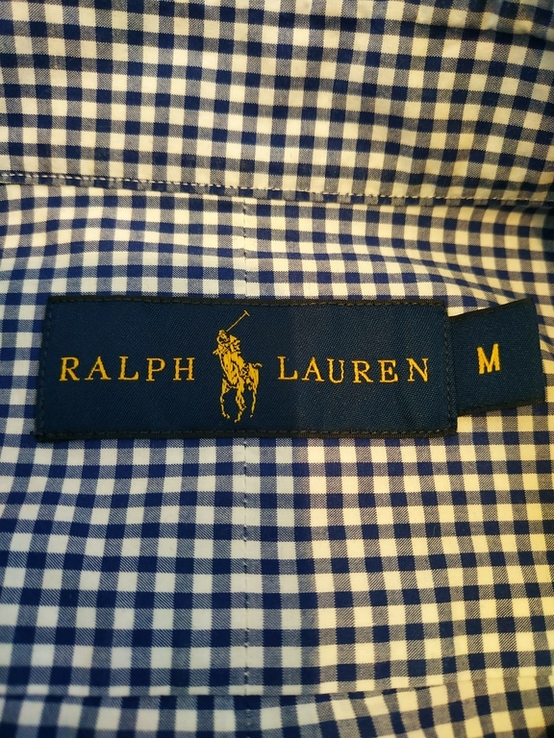 Сорочка дрібна клітка RALPH LAUREN коттон р-р М (відмінний стан), фото №9