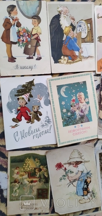 33 дитячі листівки СРСР і Європи 50-70 років., фото №3