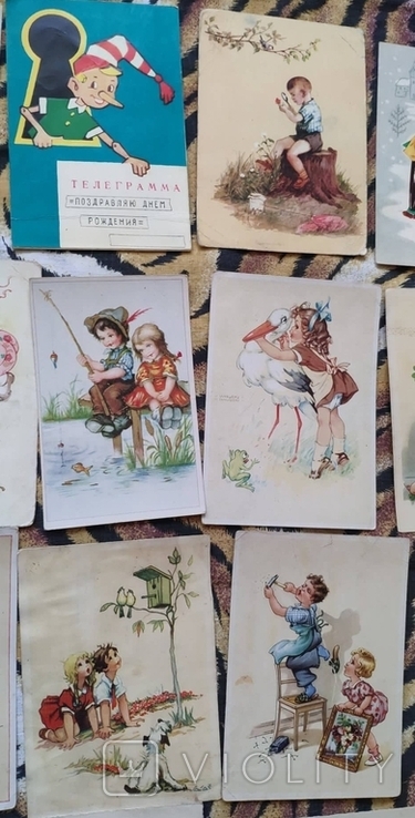 33 дитячі листівки СРСР і Європи 50-70 років., фото №6