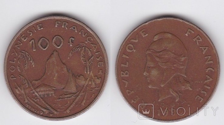 French Polynesia Французская Полинезия - 100 Francs 1995