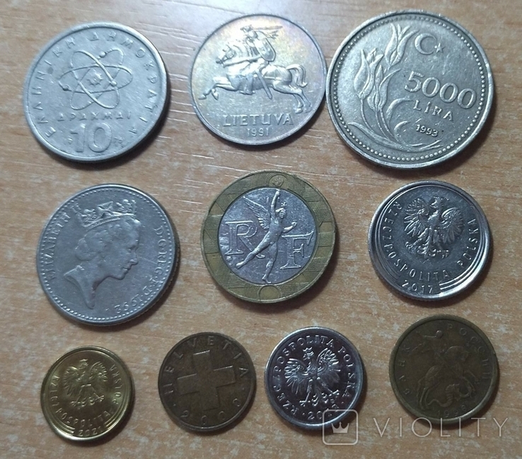 Монети різні 10 шт., фото №3