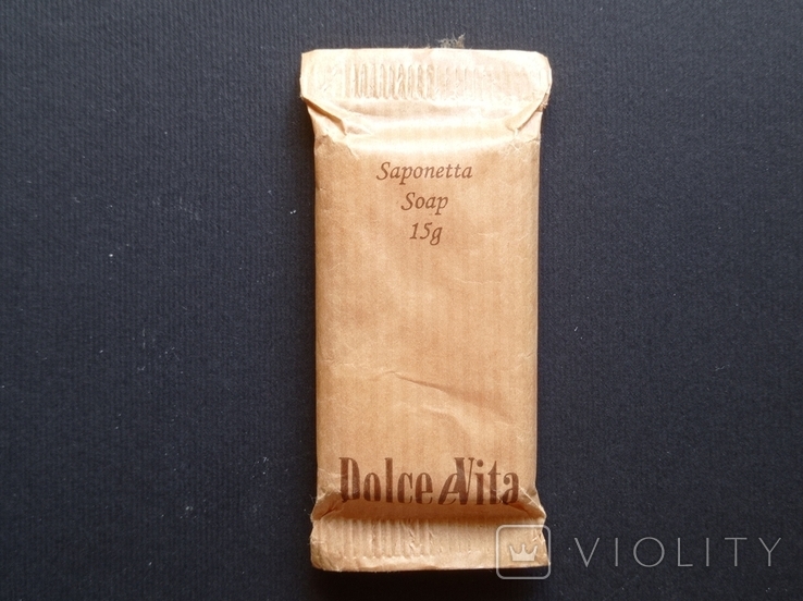 Готельне туалетне мило "Dolce eVita" (Італія, вага 15 грам), фото №2