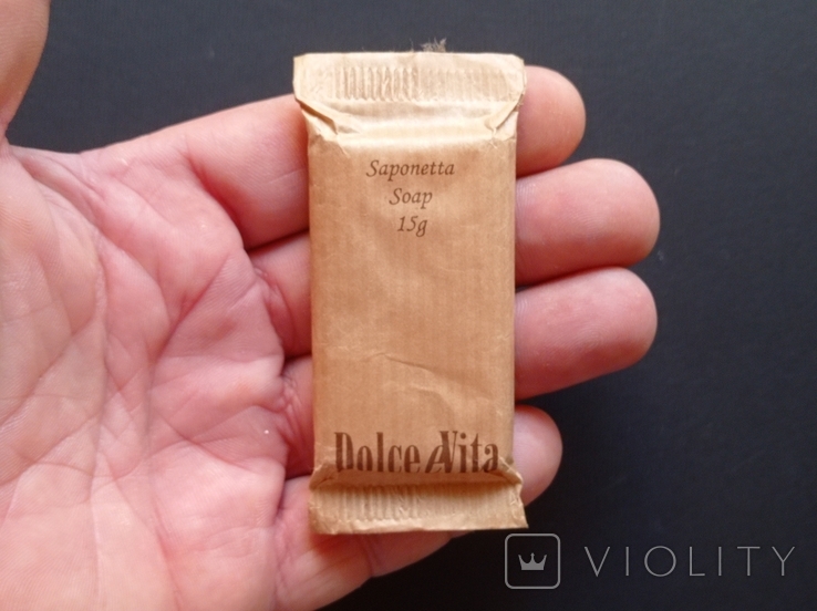 Hotel toilet soap "Dolce eVita" (Italy, weight 15 grams), photo number 4