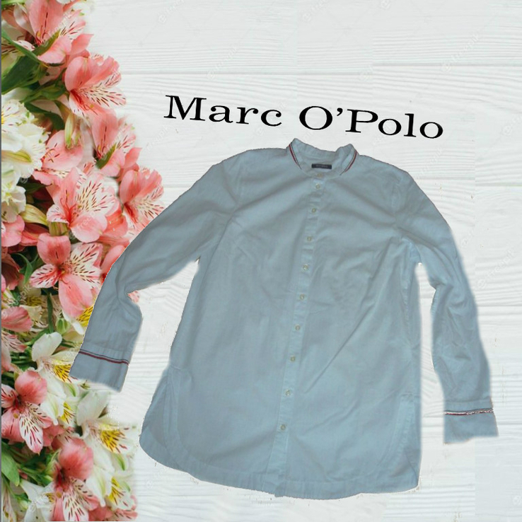 Marc O Polo Стильная женская тонкая рубашка в мелкую полоску дл рукав 40, фото №3