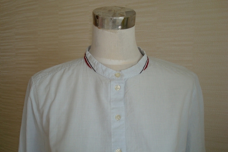 Marc O Polo Стильная женская тонкая рубашка в мелкую полоску дл рукав 40, фото №5