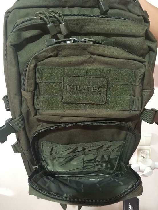 Тактичний (штурмовий) рюкзак, MIL-TEC, 36 літрів, колір "олива", фото №6