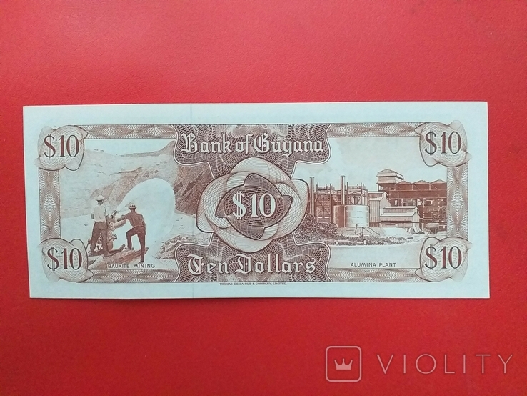 Гаяна 1992 рік 10 доларів., фото №3