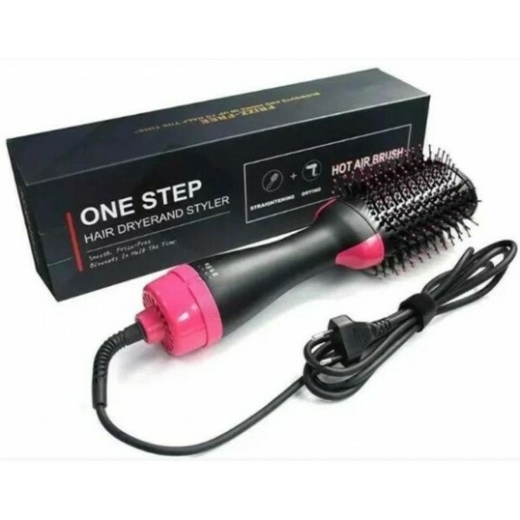 Фен щётка, расческа 3в1 One step Hair Dryer 1000 Вт , 3 режима выпрямитель для укл. Волос., фото №5