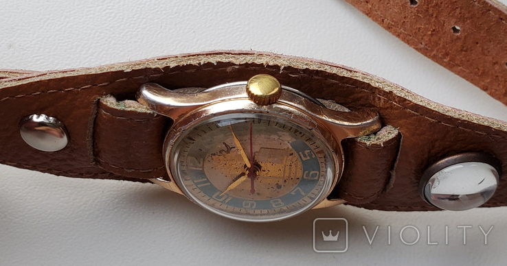 Часы Зим Чапаев на ремешке, анодированый корпус, фото №7
