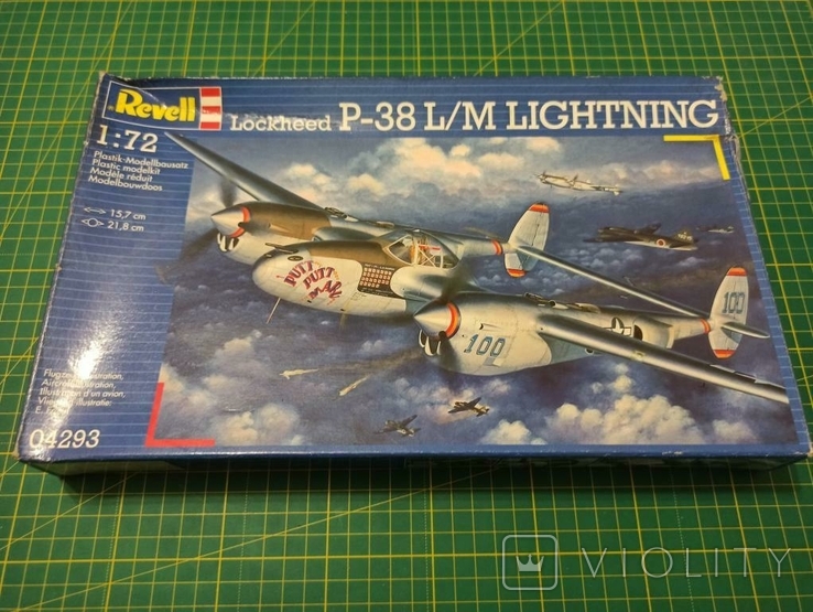 Сборная модель самолета Lockheed P 38 L M Lightning Revell Violity