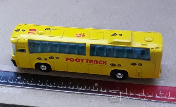 Металл.Модель автобуса FOOT TRACK инерционный,длина 19 см., фото №9