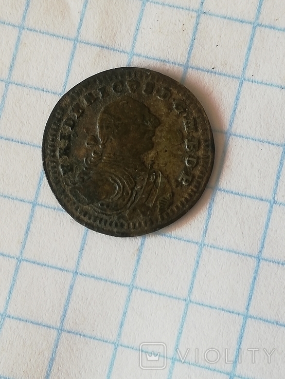 Срібна монета Фредерік 2.1 крейцер 1751 рік, фото №7