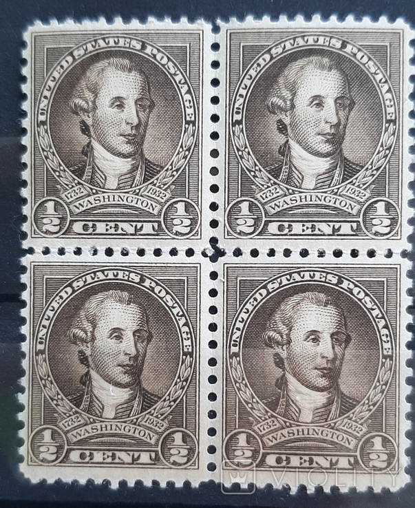 1932 р. 1/2 с. США. КВ. MNH, фото №2