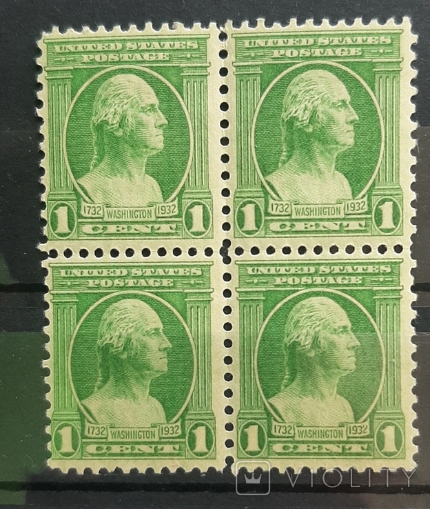 1932 р. 1 с. США. КВ. MNH, фото №2