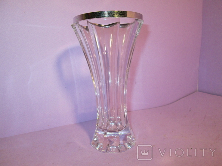 Vase. Crystal, silver, Germany., photo number 3