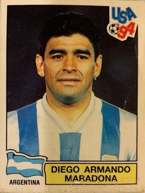 Panini 257 by Diego Maradona original. USA 94, фото №2