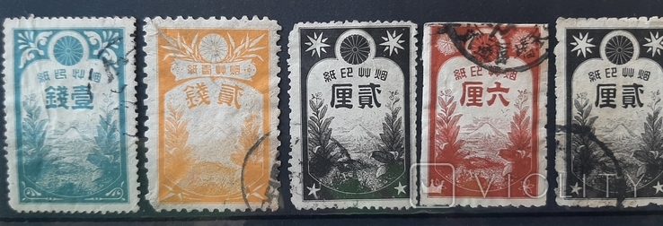 1883 р. Японія. Дохідні марки від тютюну. гаш, фото №7