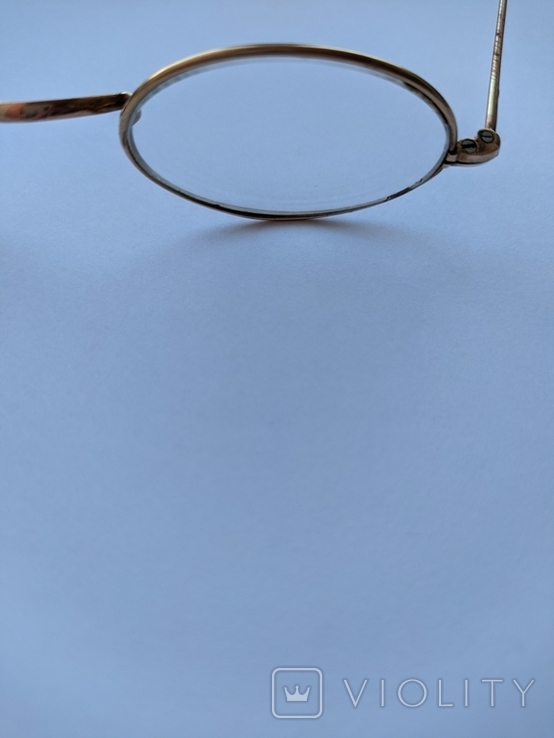 Вінтажні, позолочені окуляри, фото №9