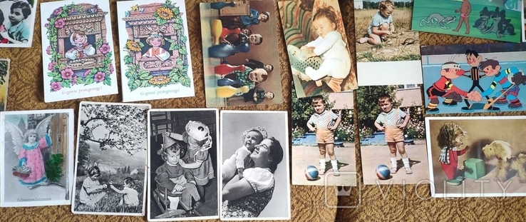 52 радянські та зарубіжні дитячі листівки 50-70-х років. Майже всі читабельні., фото №5